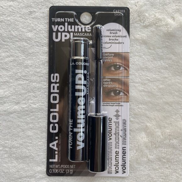 L.A. Colors Turn the Volume Up! Mascara - Black, New .106 oz. - Picture 1 of 5